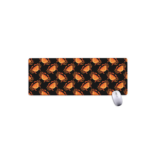 Watercolor Crab Pattern Print Extended Mouse Pad