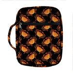Watercolor Crab Pattern Print Front Pocket Bible Bag