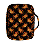 Watercolor Crab Pattern Print Front Pocket Bible Bag