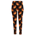 Watercolor Crab Pattern Print High-Waisted Pocket Leggings