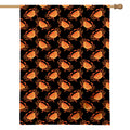 Watercolor Crab Pattern Print House Flag