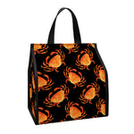 Watercolor Crab Pattern Print Insulated Lunch Tote