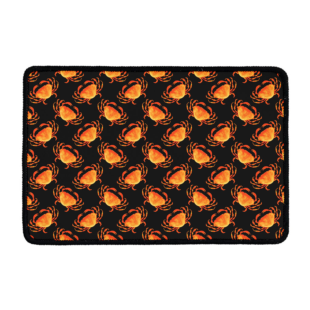 Watercolor Crab Pattern Print Kitchen Mat