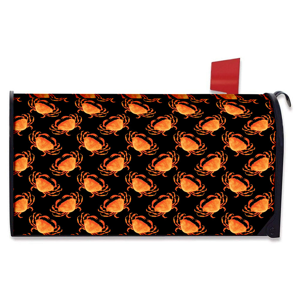 Watercolor Crab Pattern Print Mailbox Cover