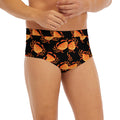 Watercolor Crab Pattern Print Men's Briefs