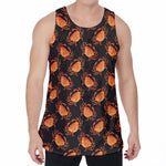 Watercolor Crab Pattern Print Men's Velvet Tank Top