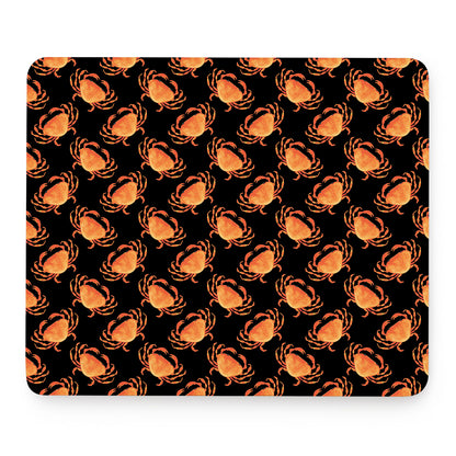 Watercolor Crab Pattern Print Mouse Pad