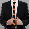 Watercolor Crab Pattern Print Necktie