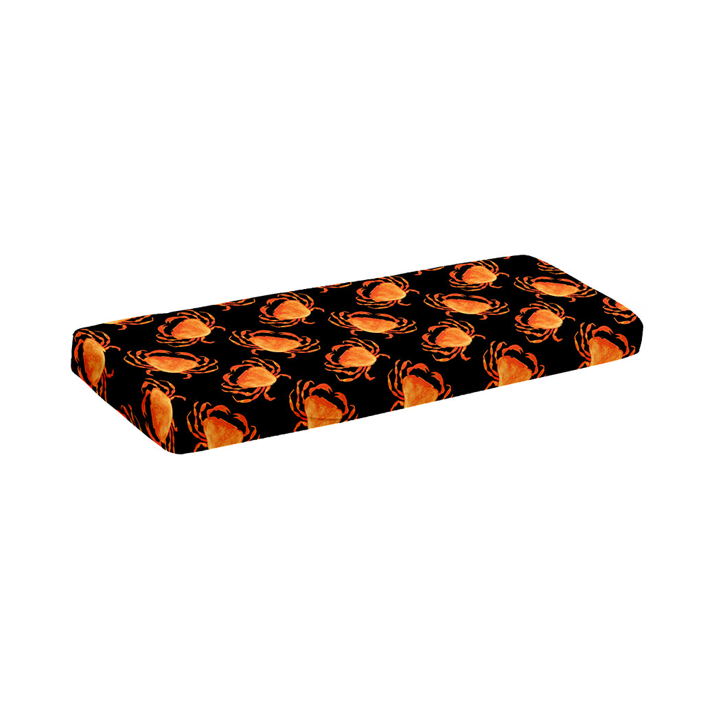Watercolor Crab Pattern Print Piano Keyboard Cover