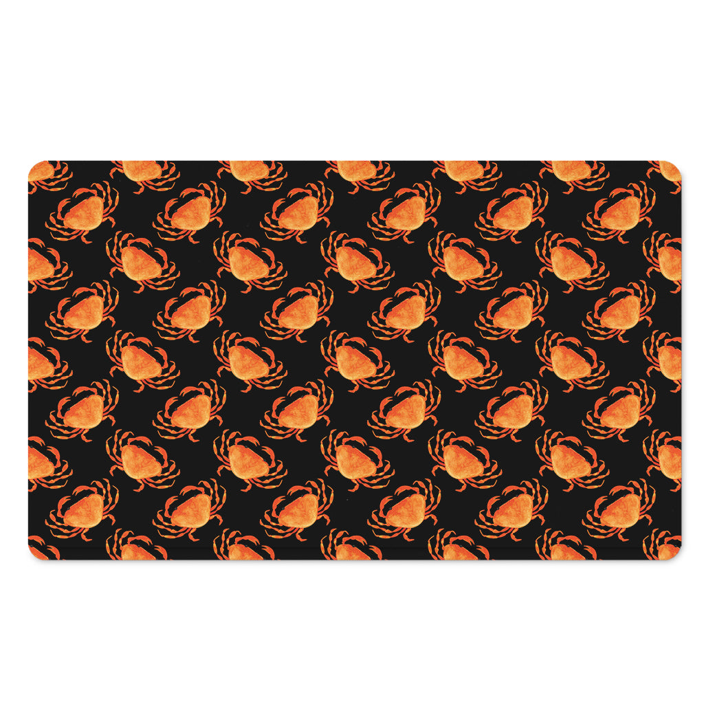 Watercolor Crab Pattern Print Polyester Doormat