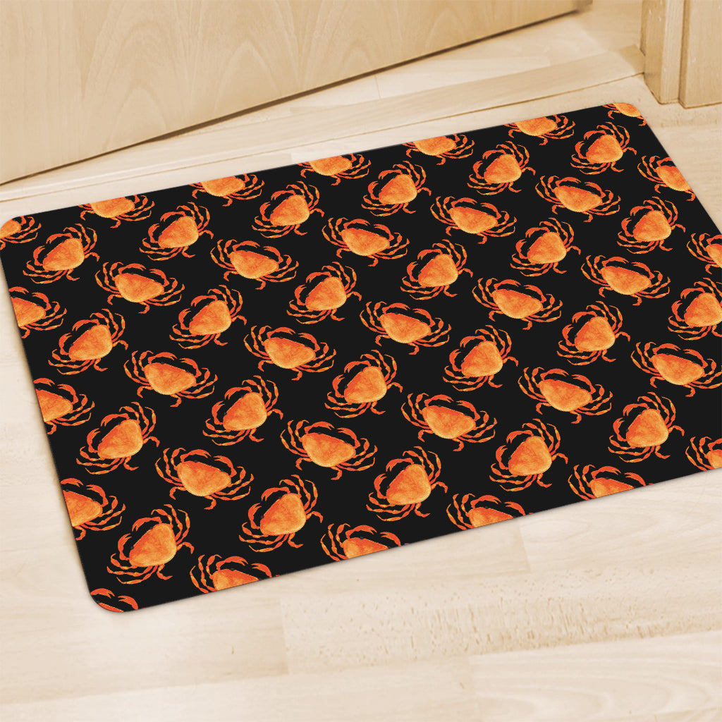 Watercolor Crab Pattern Print Polyester Doormat