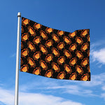 Watercolor Crab Pattern Print Polyester Flag