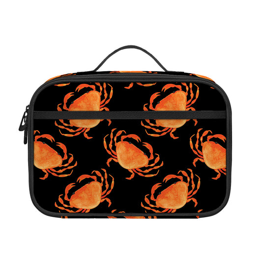 Watercolor Crab Pattern Print Portable Lunch Bag