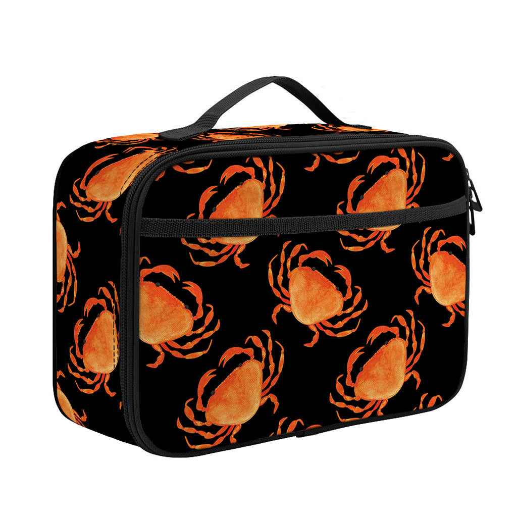 Watercolor Crab Pattern Print Portable Lunch Bag
