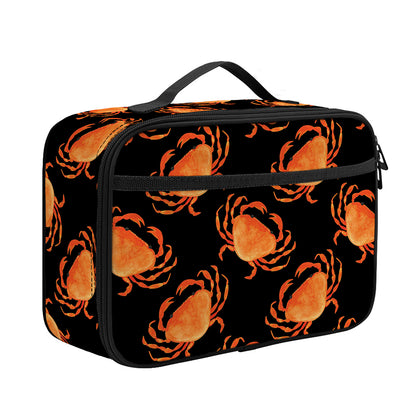 Watercolor Crab Pattern Print Portable Lunch Bag