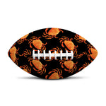 Watercolor Crab Pattern Print Rugby Ball