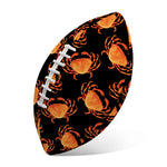 Watercolor Crab Pattern Print Rugby Ball