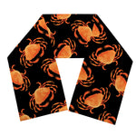 Watercolor Crab Pattern Print Scarf