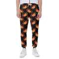 Watercolor Crab Pattern Print Joggers