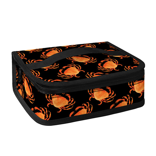 Watercolor Crab Pattern Print Small Lunch Bag