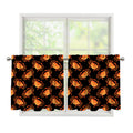 Watercolor Crab Pattern Print Tier Curtains