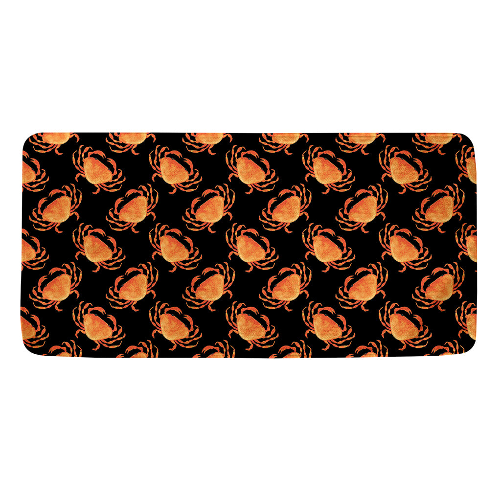 Watercolor Crab Pattern Print Towel