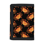 Watercolor Crab Pattern Print Trifold Wallet
