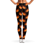 Watercolor Crab Pattern Print Women's Leggings