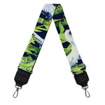 Watercolor Crane Bird Pattern Print Bag Strap