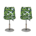 Watercolor Crane Bird Pattern Print Bar Stool Covers