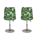 Watercolor Crane Bird Pattern Print Bar Stool Covers