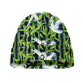 Watercolor Crane Bird Pattern Print Beanie