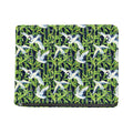Watercolor Crane Bird Pattern Print Bifold Wallet