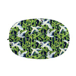Watercolor Crane Bird Pattern Print Car Side Mirror Covers