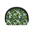 Watercolor Crane Bird Pattern Print Coin Purse