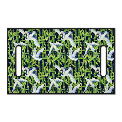 Watercolor Crane Bird Pattern Print Golf Cart Seat Cover