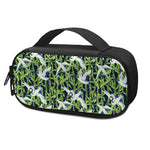Watercolor Crane Bird Pattern Print Insulin Cooler Travel Case