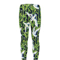 Watercolor Crane Bird Pattern Print Men's Leggings