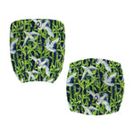 Watercolor Crane Bird Pattern Print Office Chair Cover