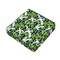 Watercolor Crane Bird Pattern Print Outdoor Seat Cushion Cover