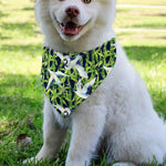 Watercolor Crane Bird Pattern Print Over The Collar Dog Bandana
