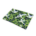 Watercolor Crane Bird Pattern Print Pet Cooling Mat Cover