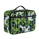 Watercolor Crane Bird Pattern Print Portable Lunch Bag