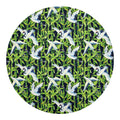 Watercolor Crane Bird Pattern Print Round Blanket