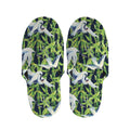 Watercolor Crane Bird Pattern Print Slippers