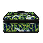 Watercolor Crane Bird Pattern Print Small Lunch Bag