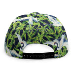 Watercolor Crane Bird Pattern Print Snapback Cap