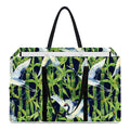 Watercolor Crane Bird Pattern Print Utility Tote Bag