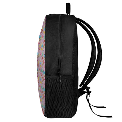 Watercolor Cupcake Pattern Print 17 Inch Backpack