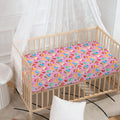 Watercolor Cupcake Pattern Print Baby Crib Sheet